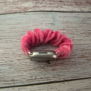 Elegant Pink Smartwatch Scrunchie Band